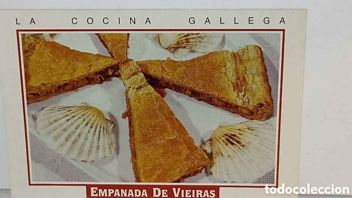 Postales: Mint empanada de vieiras receta tradicional gallega