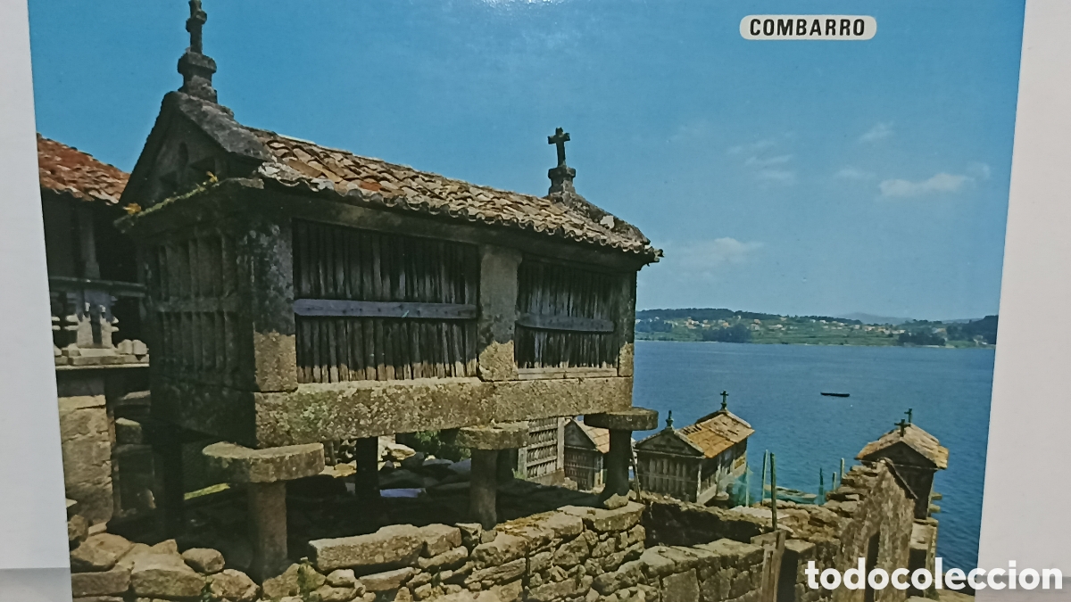 Postales: Mint con barro Pontevedra Horreos junto al mar