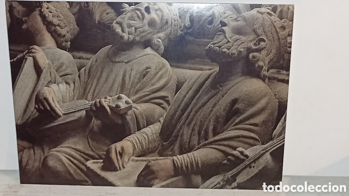 Postales: Mint Santiago de Compostela catedral p&oacute;rtico de la Gloria parejas de m&uacute;sicos