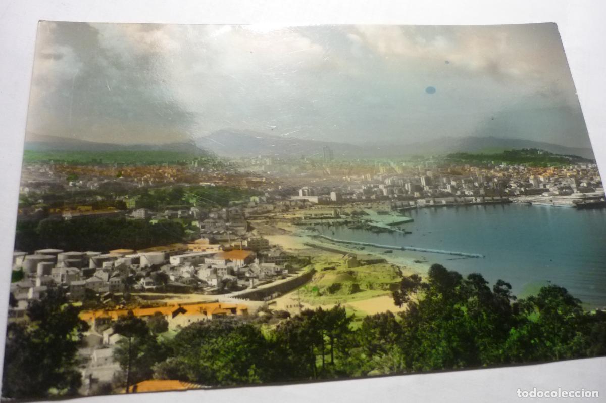 Postales: postal vigo coloreada panoramica circulada cm