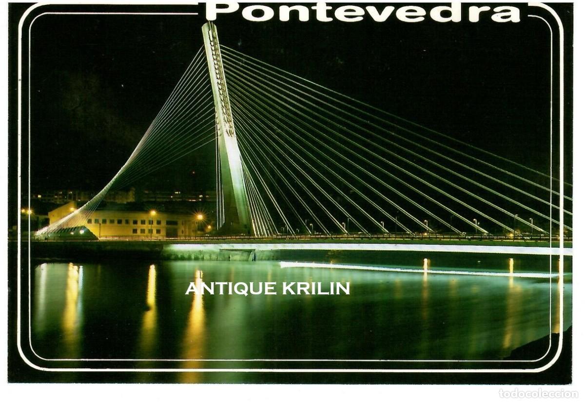Postales: PONTEVEDRA N&ordm; 3042 PUENTE NUEVO SOBRE RIO LEREZ / POSTALES FAMA / SIN FRANQUEAR