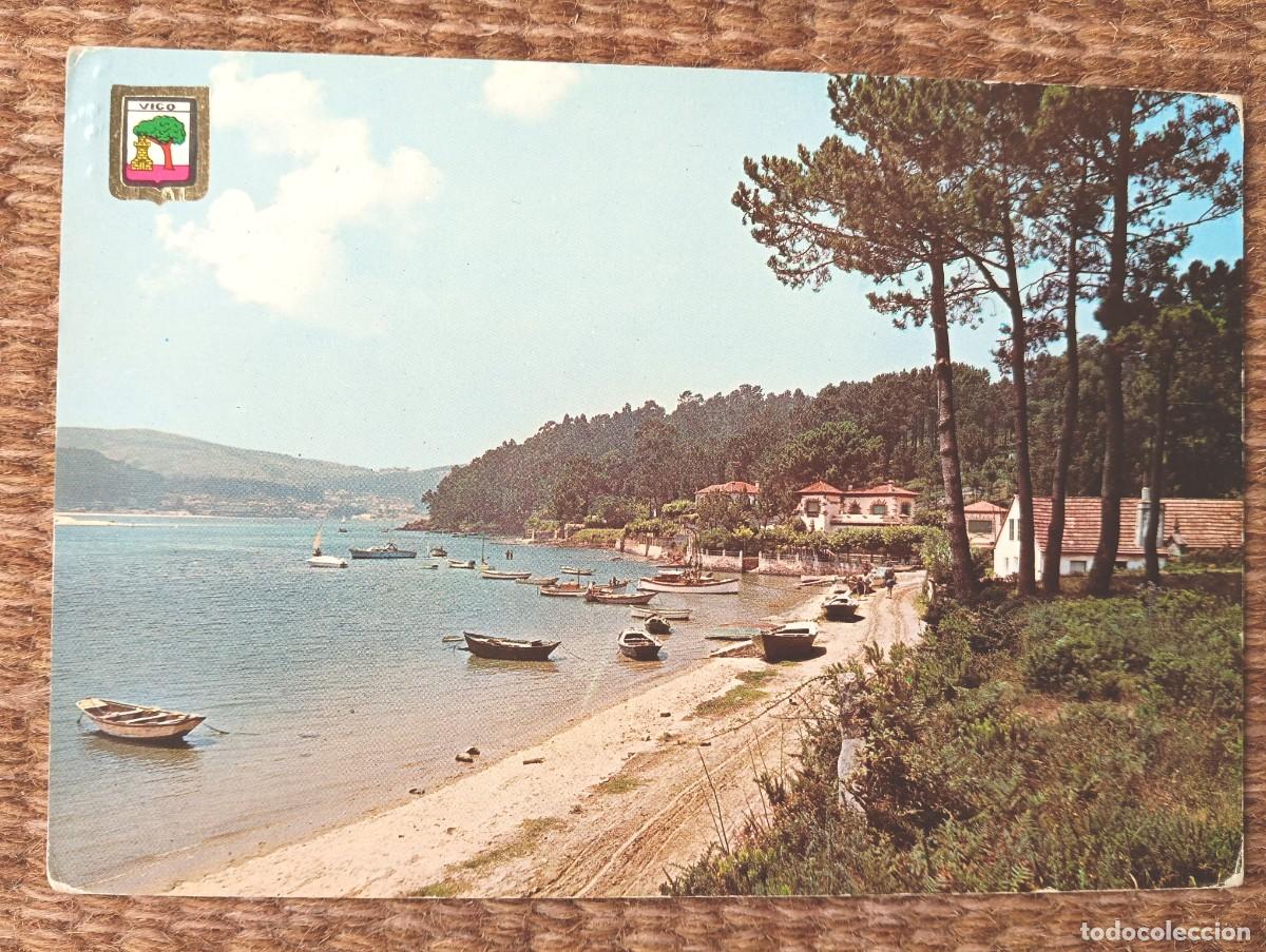 Postales: VIGO - PONTEVEDRA - PLAYA LA FOZ - ED. DOMINGUEZ