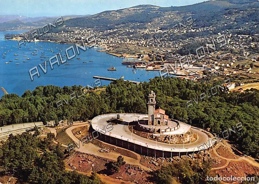 Postales: Vista a&eacute;rea de La Gu&iacute;a en Vigo (Pontevedra) - Sin circular - 1973