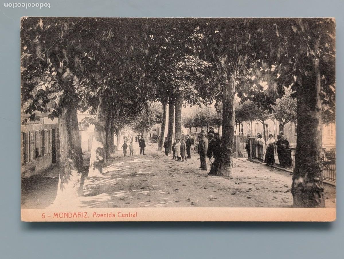 Postales: POSTAL MONDARIZ N&deg; 5 AVENIDA CENTRAL EDIC THOMAS PONTEVEDRA GALICIA PERFECTA CONS ANIMADA