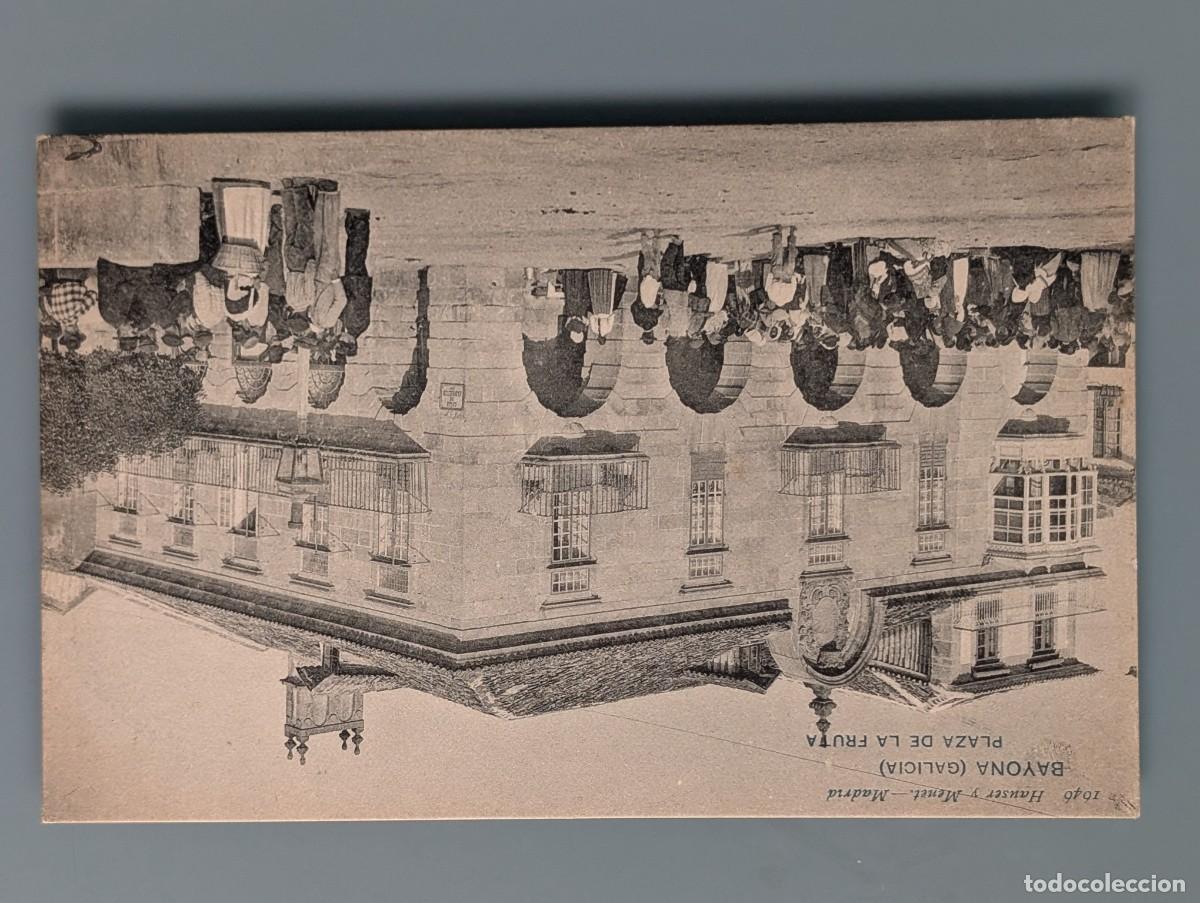 Postales: RARA POSTAL BAYONA N&ordm; 1645 PLAZA DE LA FRUTA MERCADO FERIA ED HAUSER Y MENET PONTEVEDRA VIGO GALICIA