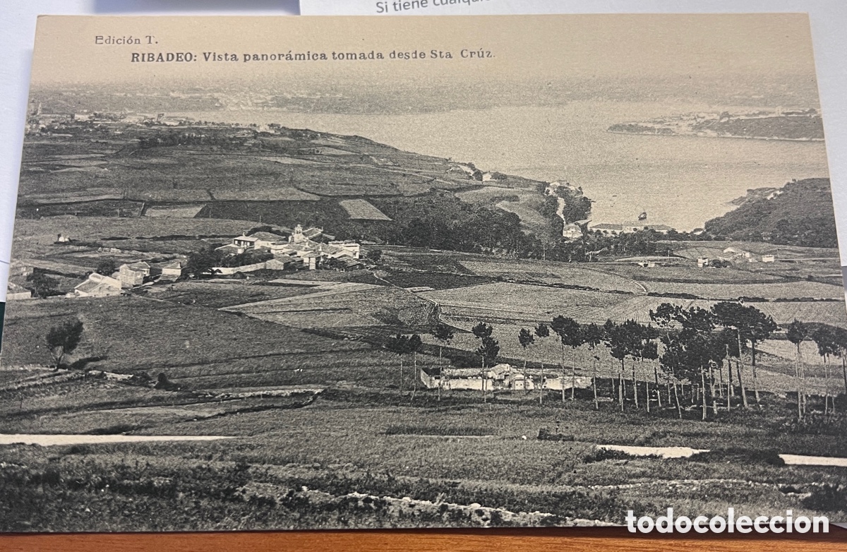 Postales: Ribadeo. Vista panor&aacute;mica desde Sta Cruz