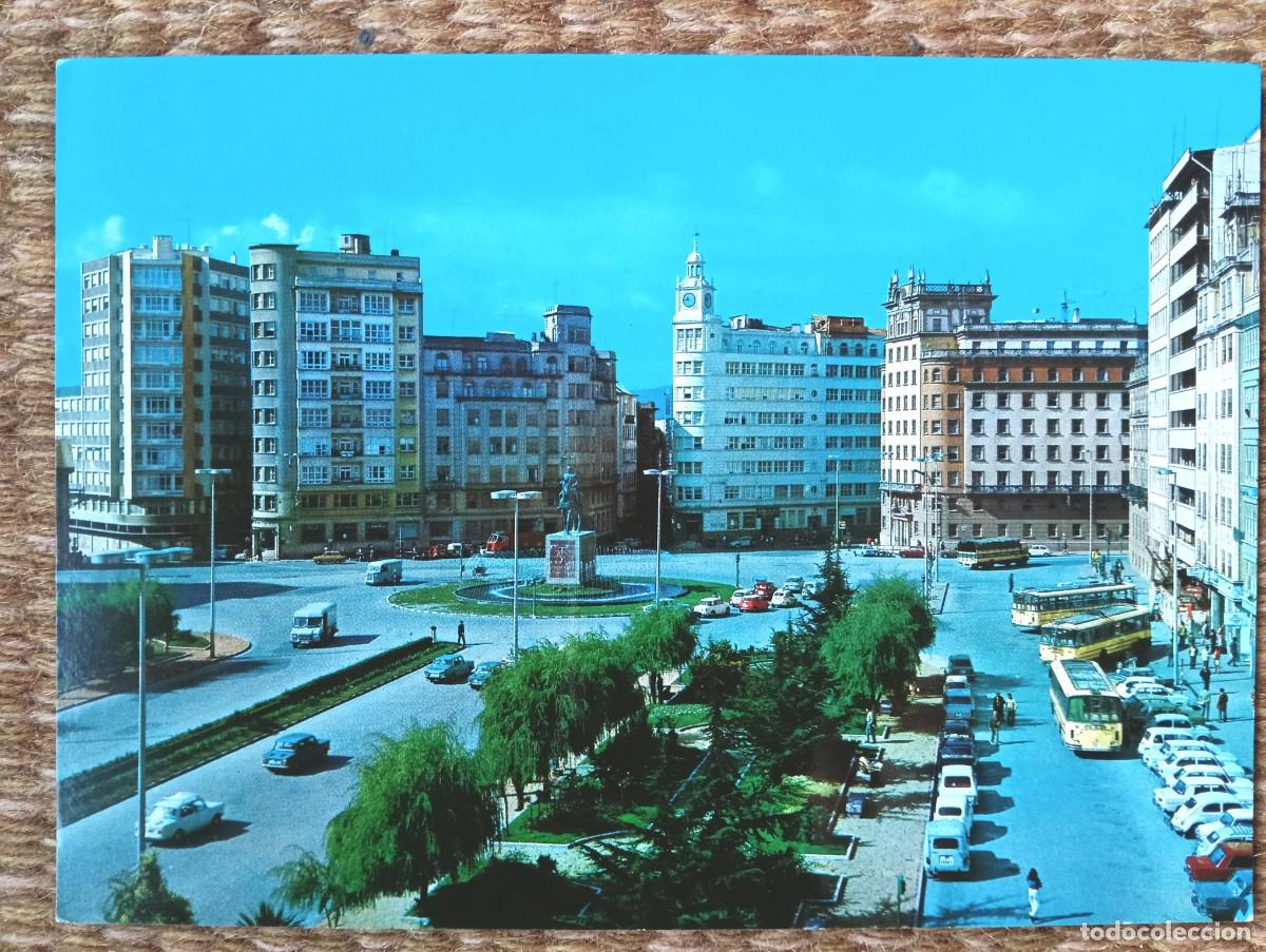 Postkarten: EL FERROL DEL CAUDILLO - CORU&Ntilde;A - PLAZA DE ESPA&Ntilde;A - ED. ARRIBAS