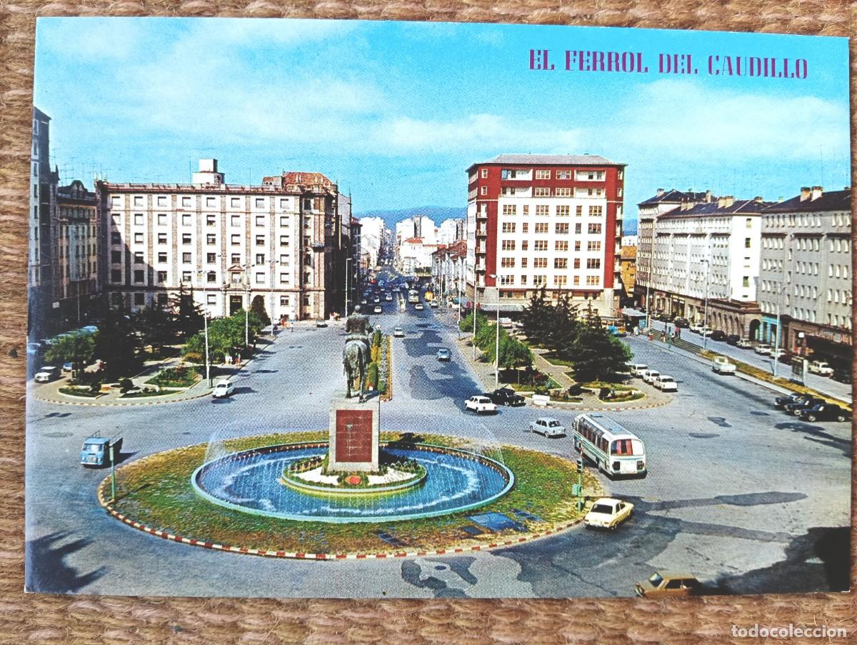 Postales: EL FERROL DEL CAUDILLO - CORU&Ntilde;A - PLAZA DE ESPA&Ntilde;A - ED. PARIS