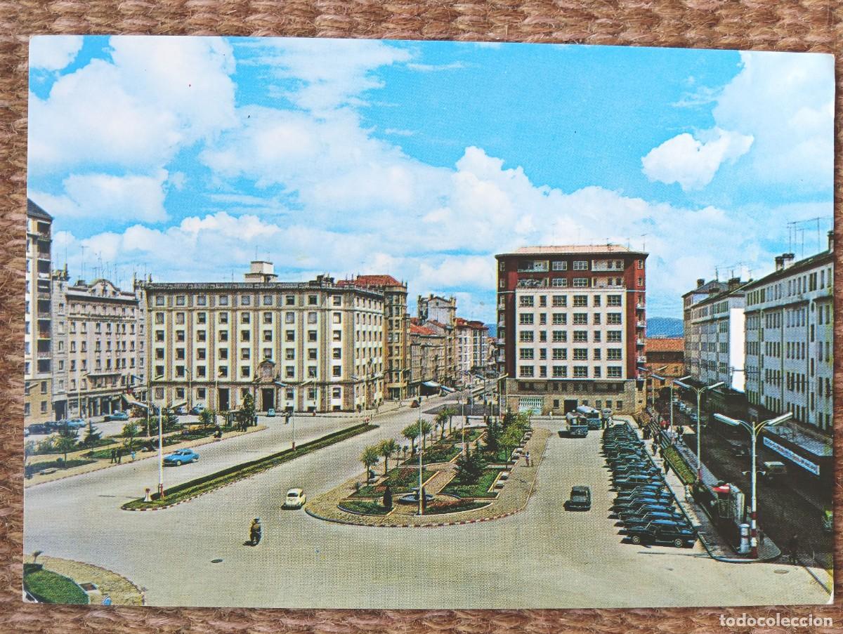 Postales: EL FERROL DEL CAUDILLO - CORU&Ntilde;A - PLAZA DE ESPA&Ntilde;A - GARCIA GARRABELLA