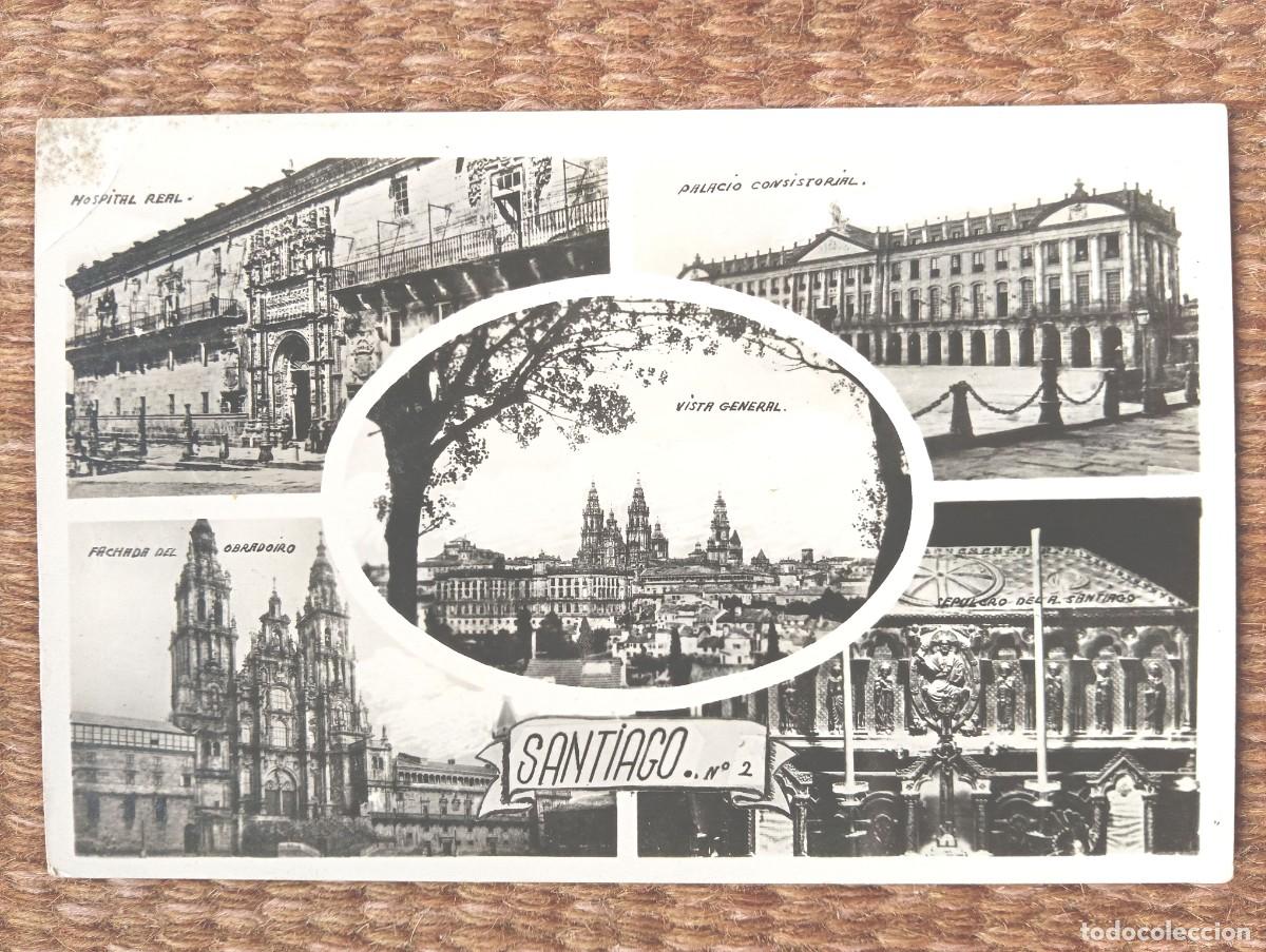 Postales: SANTIAGO DE COMPOSTELA - VISTAS - HELIOTIPIA ARTISTICA ESPA&Ntilde;OLA