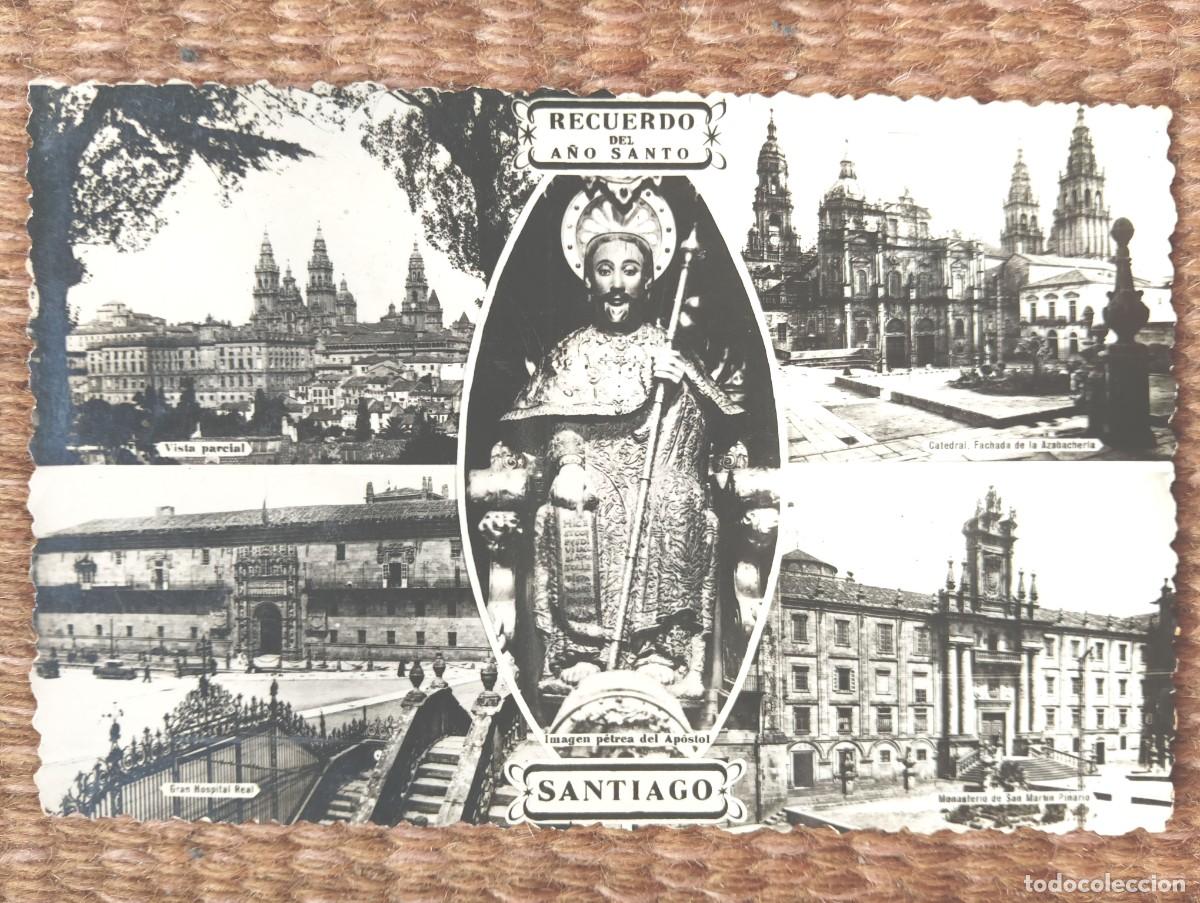 Postales: SANTIAGO DE COMPOSTELA - RECUERDO DEL A&Ntilde;O SANTO
