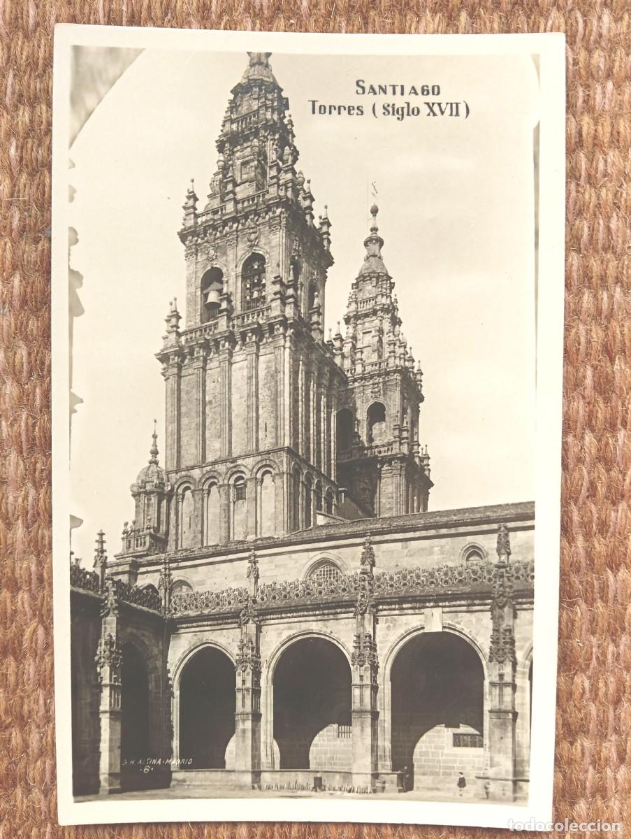 Postales: SANTIAGO DE COMPOSTELA - CATEDRAL - TORRES SIGLO XVII