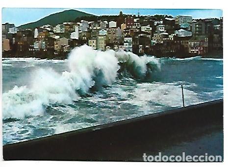 Postales: TEMPORAL EN EL PUERTO.- LA GUARDIA / PONTEVEDRA