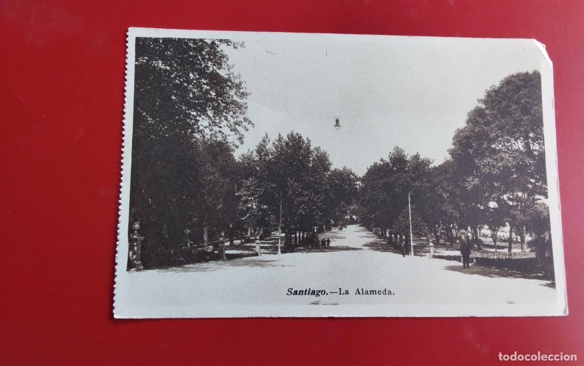 Postales: SANTIAGO DE COMPOSTELA , POSTAL ANTIGUA , BLANCO Y NEGRO