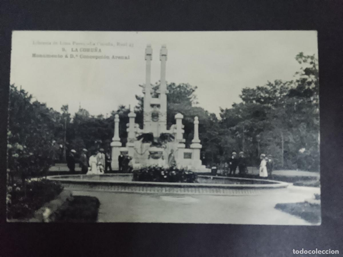 Postales: Postal de La Coru&ntilde;a. Monumento a Concepci&oacute;n Arenal