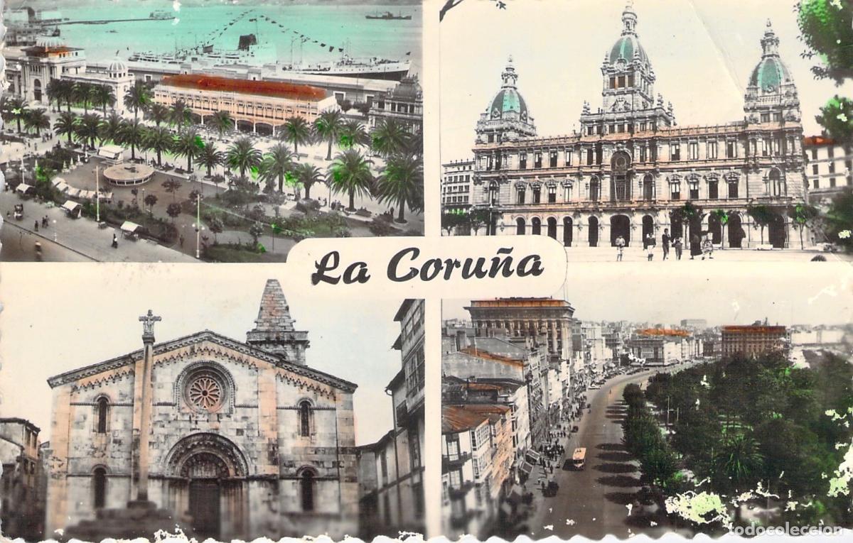 Postales: Postal de La Coru&ntilde;a, M&uacute;ltiples Vistas de la Ciudad, Espa&ntilde;a