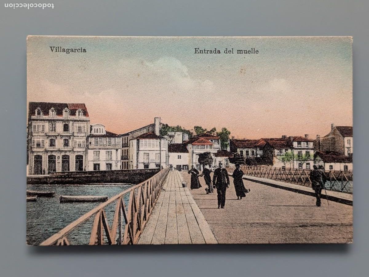 Postales: DIFICIL POSTAL VILLAGARCIA DE AROSA ENTRADA DEL MUELLE PONTEVEDRA VIGO CORU&Ntilde;A GALICIA PERFECTA CONS