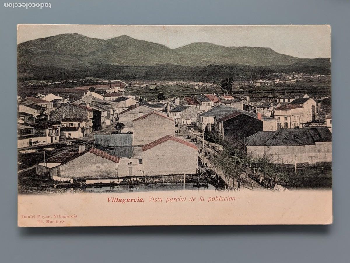 Postales: POSTAL VILLAGARCIA DE AROSA VISTA PARCIAL DE LA POBLACI&Oacute;N FOTO MARTINEZ PONTEVEDRA VIGO GALICIA