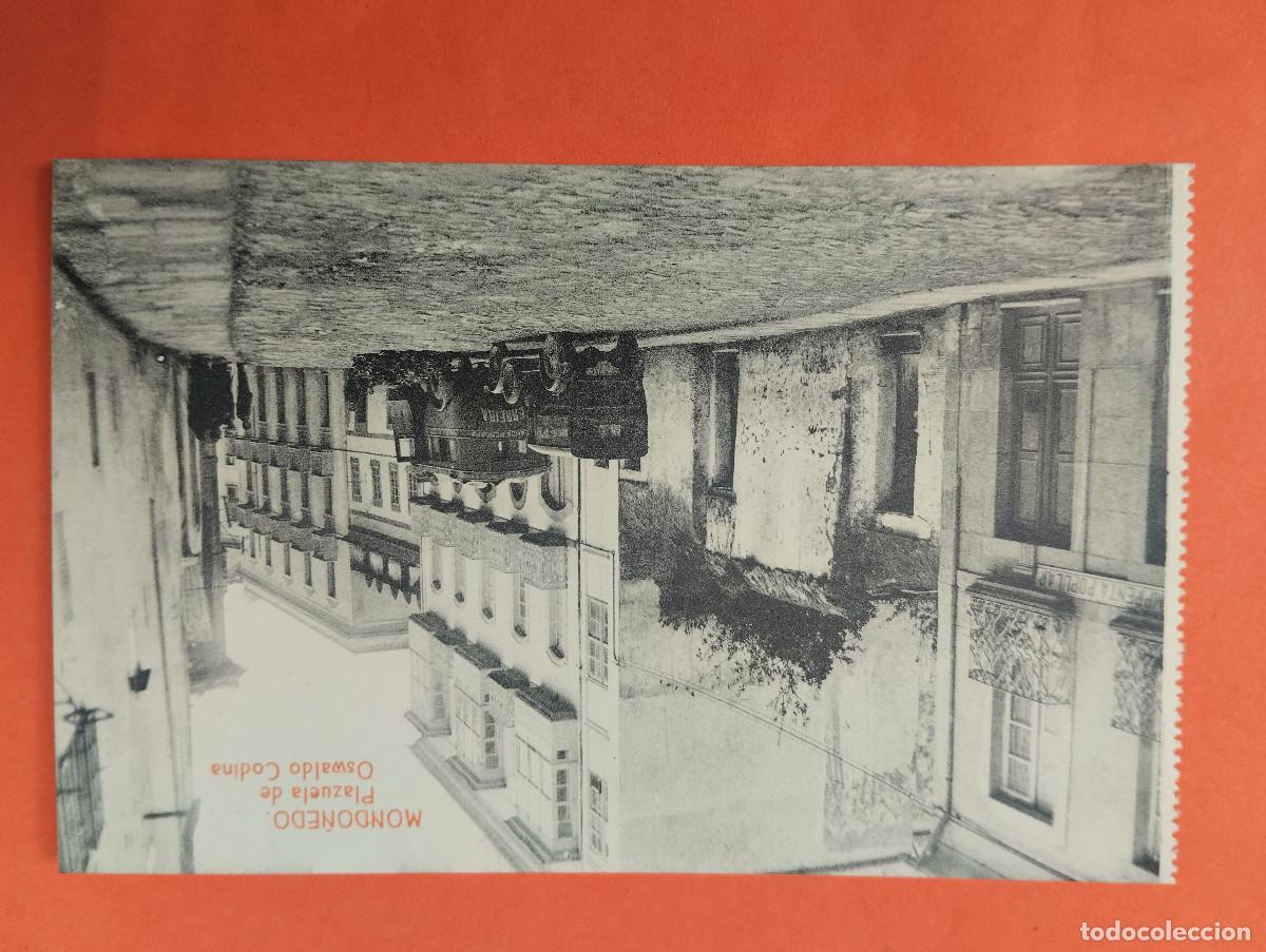 Postales: GALICIA. MONDO&Ntilde;EDO (LUGO). PLAZUELA DE OSWALDO CODINA.
