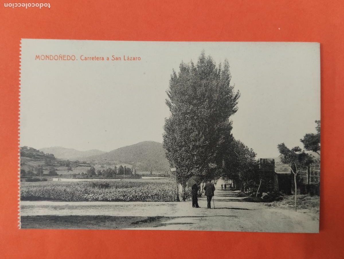 Postales: GALICIA. MONDO&Ntilde;EDO (LUGO). CARRETERA SAN LAZARO.