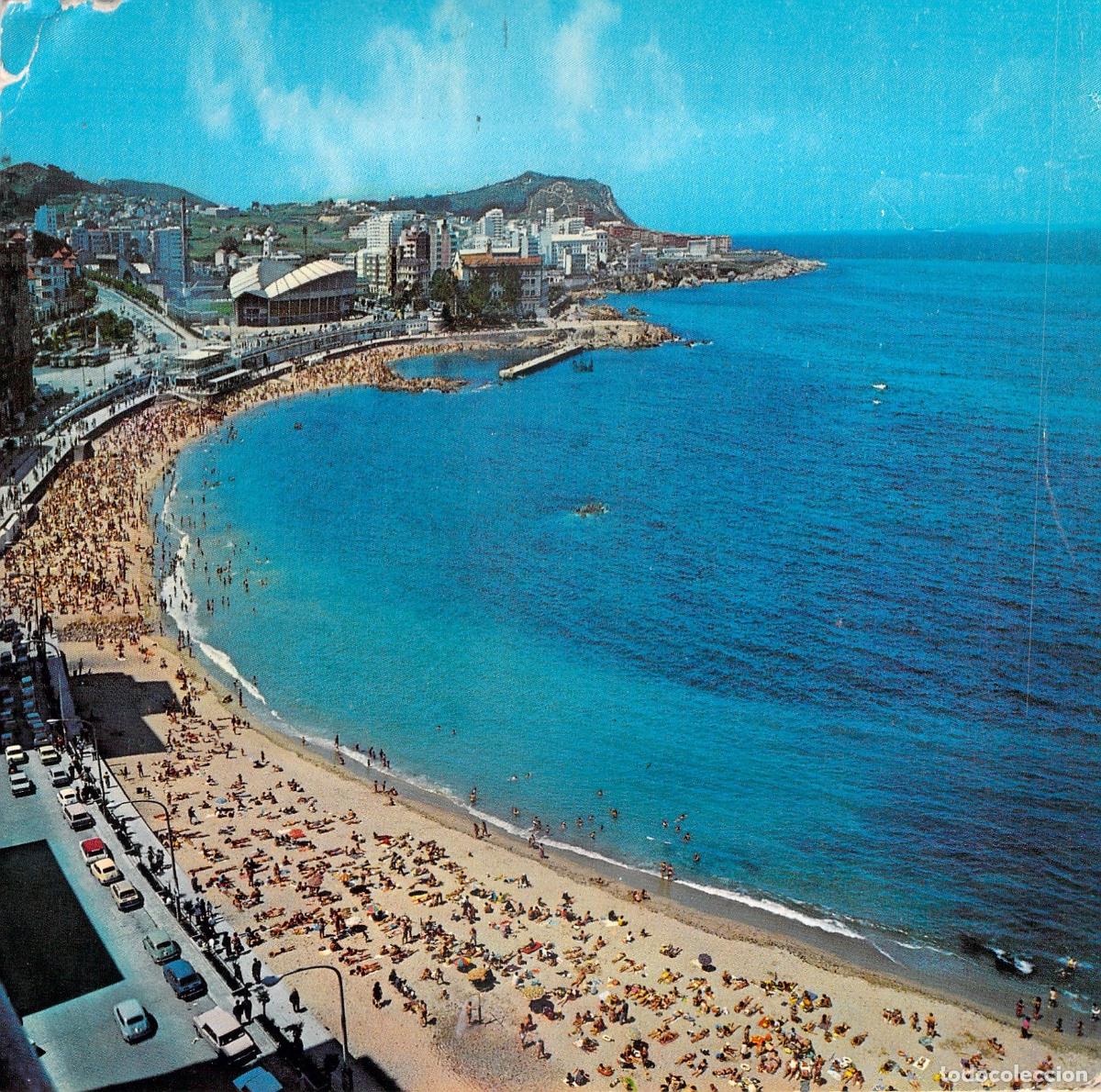 Postales: Postal de la Playa de Riazor en La Coru&ntilde;a - Foto 1