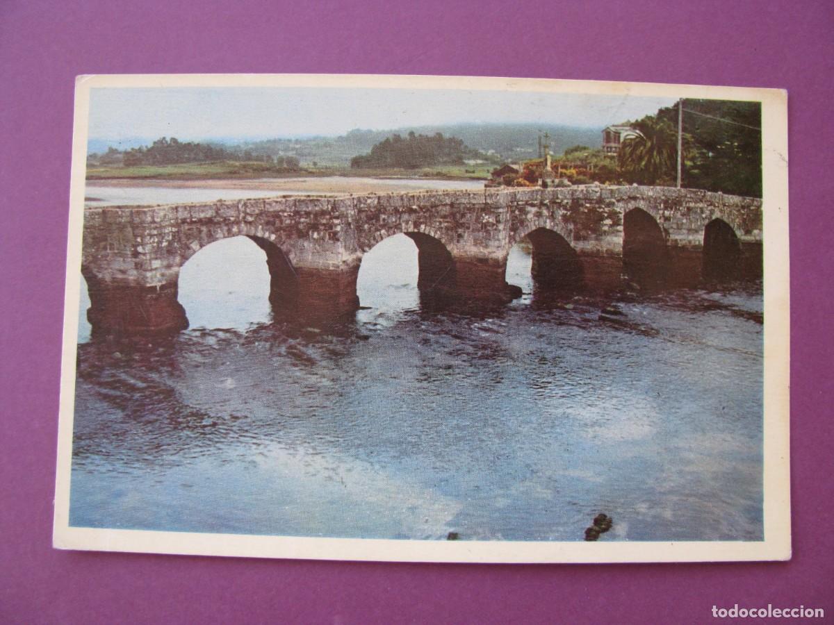 Postales: POSTAL DE VIGO. BAYONA PUENTE ROMANO. DOMINGUEZ 8