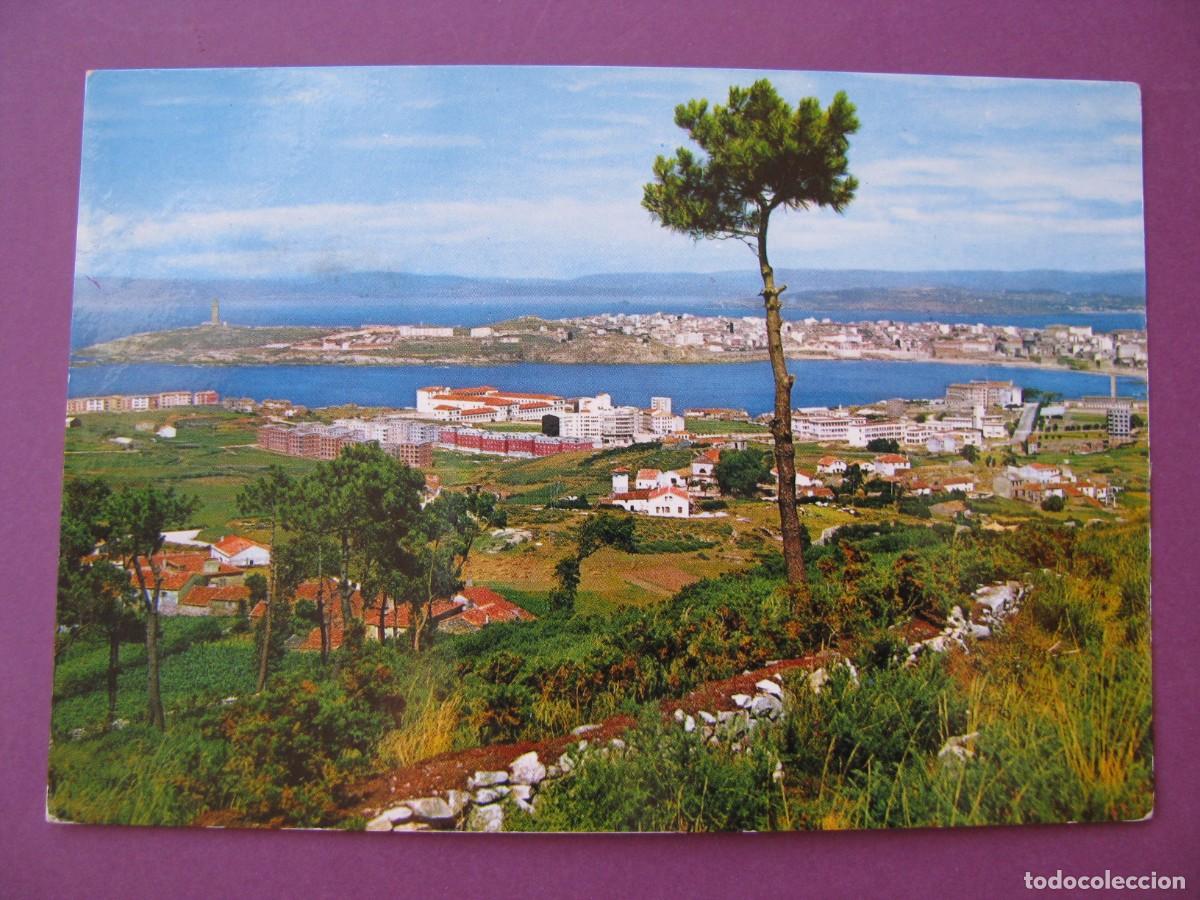 Postales: POSTAL DE LA CORU&Ntilde;A. UNA BELLA PANORAMICA. ARRIBAS. CIRCULADA 1968