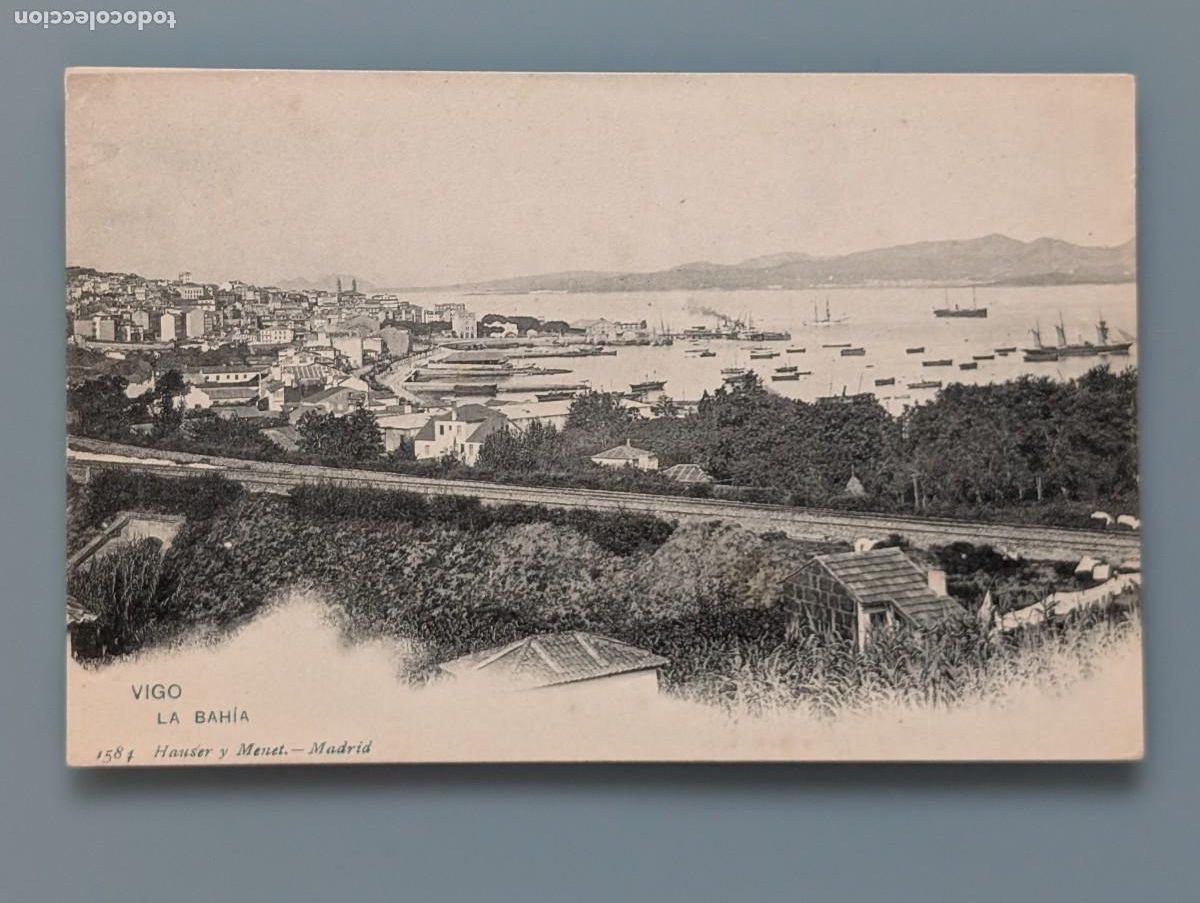 Postales: POSTAL VIGO N&ordm; 1584 LA BAH&Iacute;A ED HAUSER Y MENET PONTEVEDRA GALICIA PERFECTA CONSERVAC