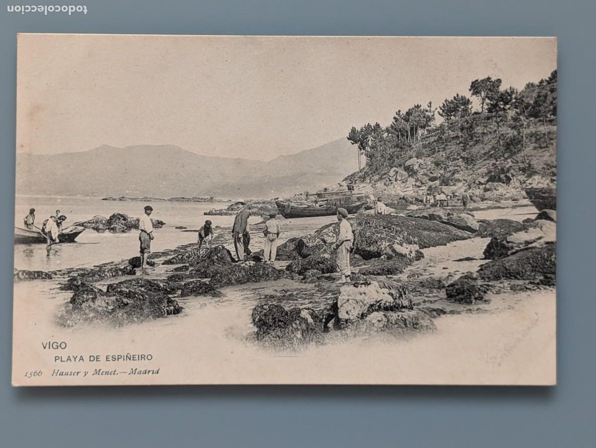 Postales: POSTAL GALICIA VIGO N&ordm; 1566 PLAYA DE ESPI&Ntilde;EIRO ED HAUSER Y MENET PONTEVEDRA CORU&Ntilde;A PERFECTA CONSER