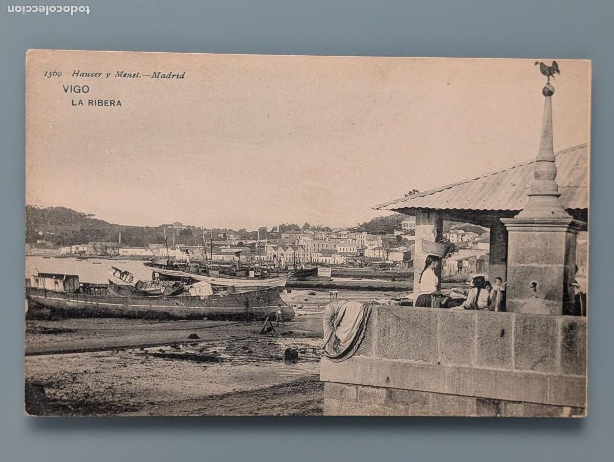 Postales: POSTAL GALICIA N&ordm; 1569 VIGO LA RIBERA VISTA GENERAL ED HAUSER MENET PONTEVEDRA GALICIA PERFECTA CONS