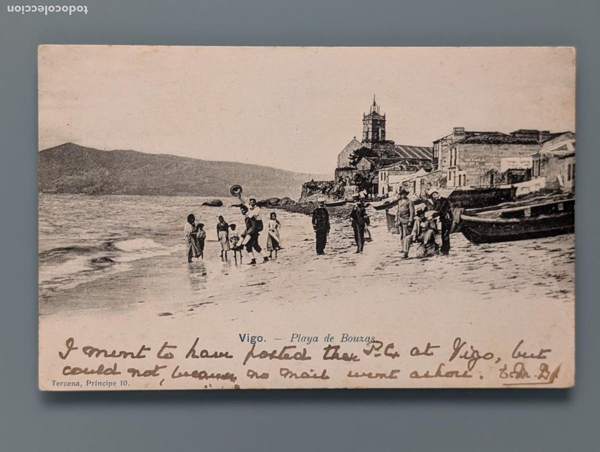 Postales: MUY DIFICIL POSTAL VIGO PLAYA DE BOUZAS ED TERCENA PONTEVEDRA GALICIA PERFECTA CONS