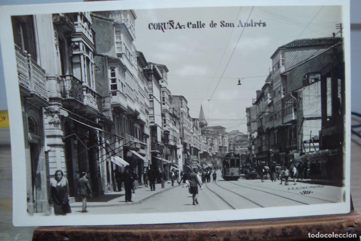 Postales: ANTIGUA POSTAL CALLE SAN ANDRES CORU&Ntilde;A. ALSINA N&ordm; 39. M&Aacute;RGARA. SIN CURSAR.