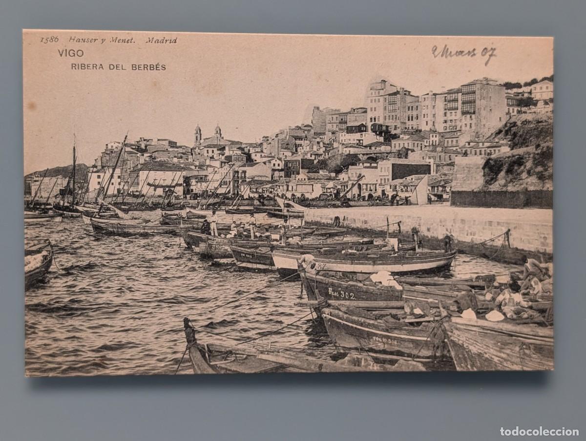Postales: DIFICIL POSTAL VIGO N&deg; 1586 RIBERA DEL BERBES ED HAUSER Y MENET PONTEVEDRA GALICIA PERFECTA CONS