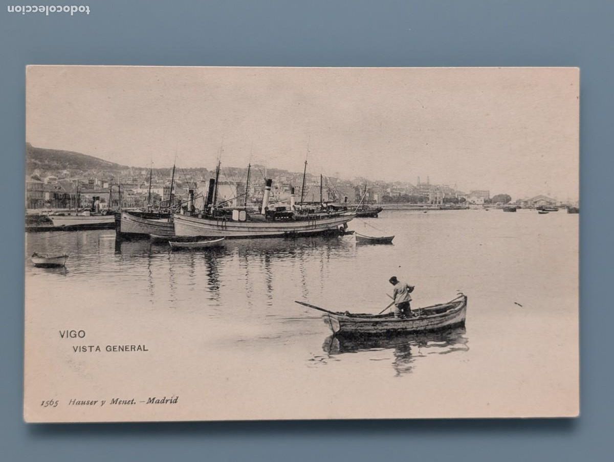Postales: DIFICIL POSTAL VIGO N&deg; 1565 VISTA GENERAL ED HAUSER Y MENET PONTEVEDRA GALICIA PERFECTA CONS