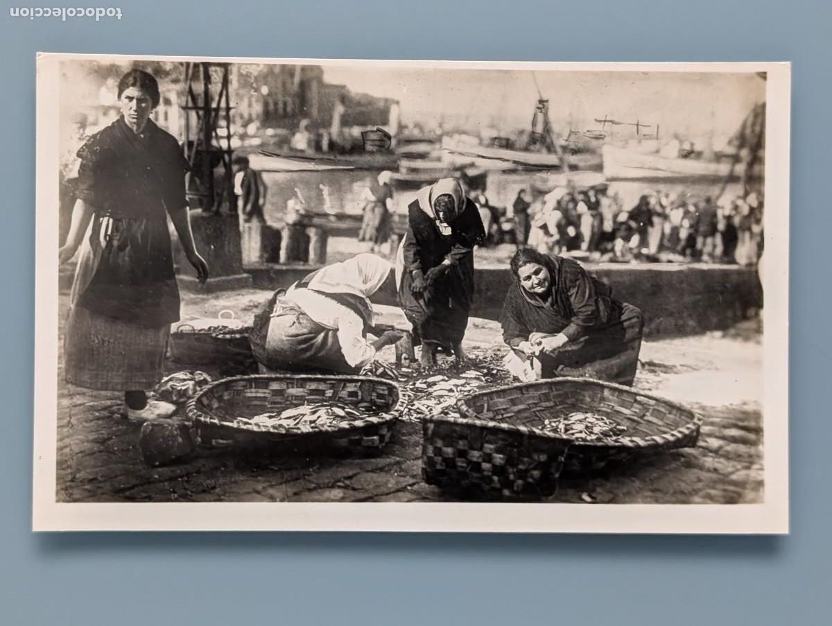 Postales: DIFICIL POSTAL VIGO FAENAS DEL PESCADO EN LA RIBERA PONTEVEDRA GALICIA PERFECTA CONS