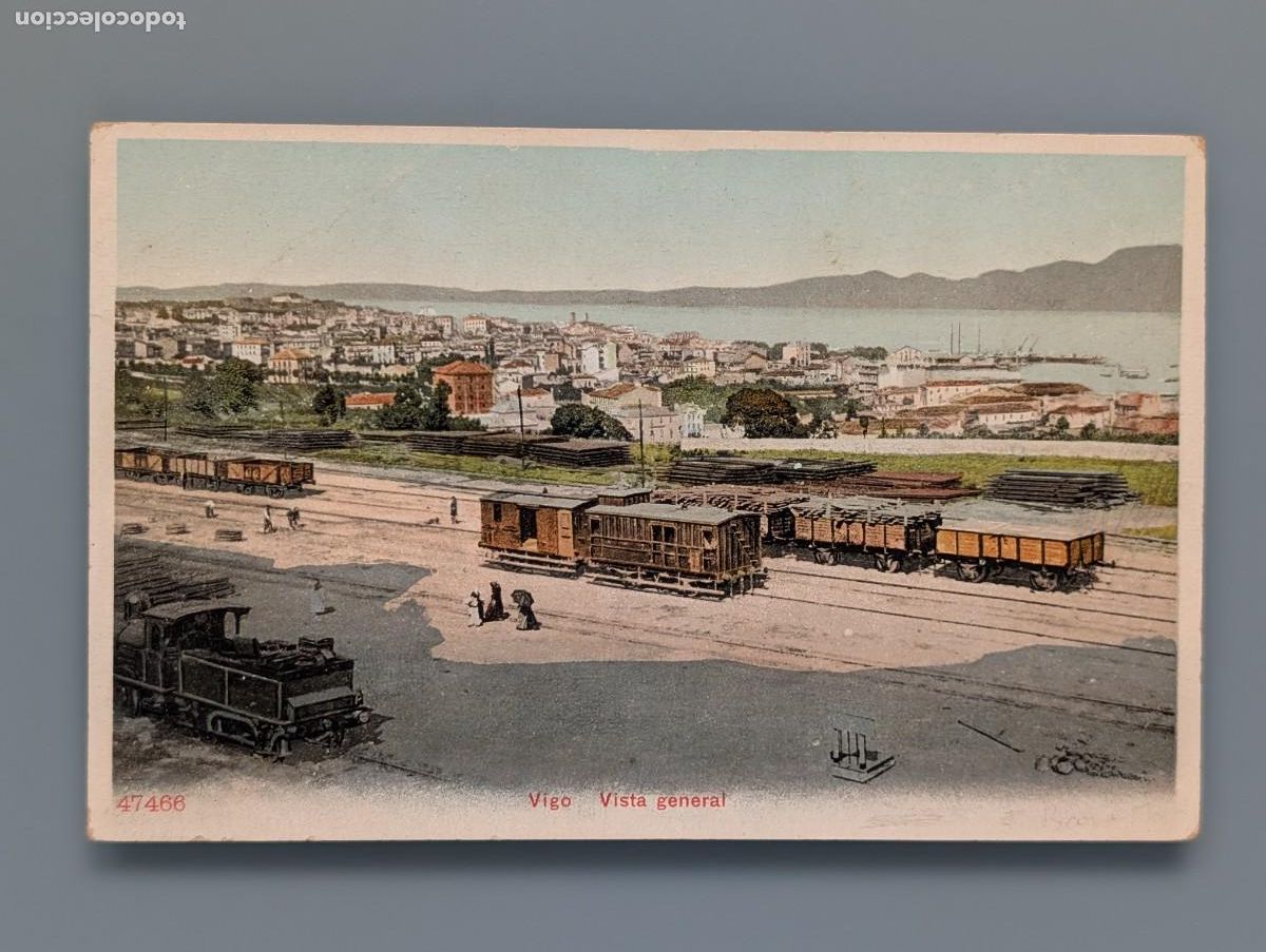 Postales: DIF&Iacute;CIL POSTAL VIGO VISTA GENERAL VIAS TREN ED P.Z. PONTEVEDRA CORU&Ntilde;A GALICIA PERFECTA CONS