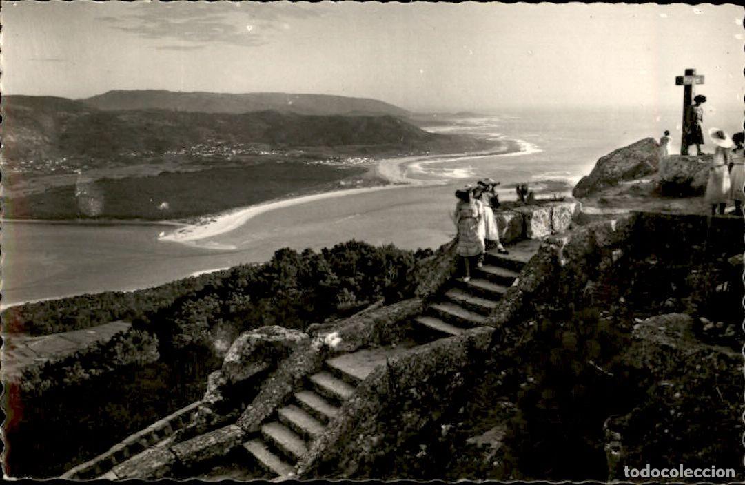 Postales: La Guardia Costa portuguesa desde el monte de Santa Tecla y rio Mi&ntilde;o - Pontevedra - Galicia