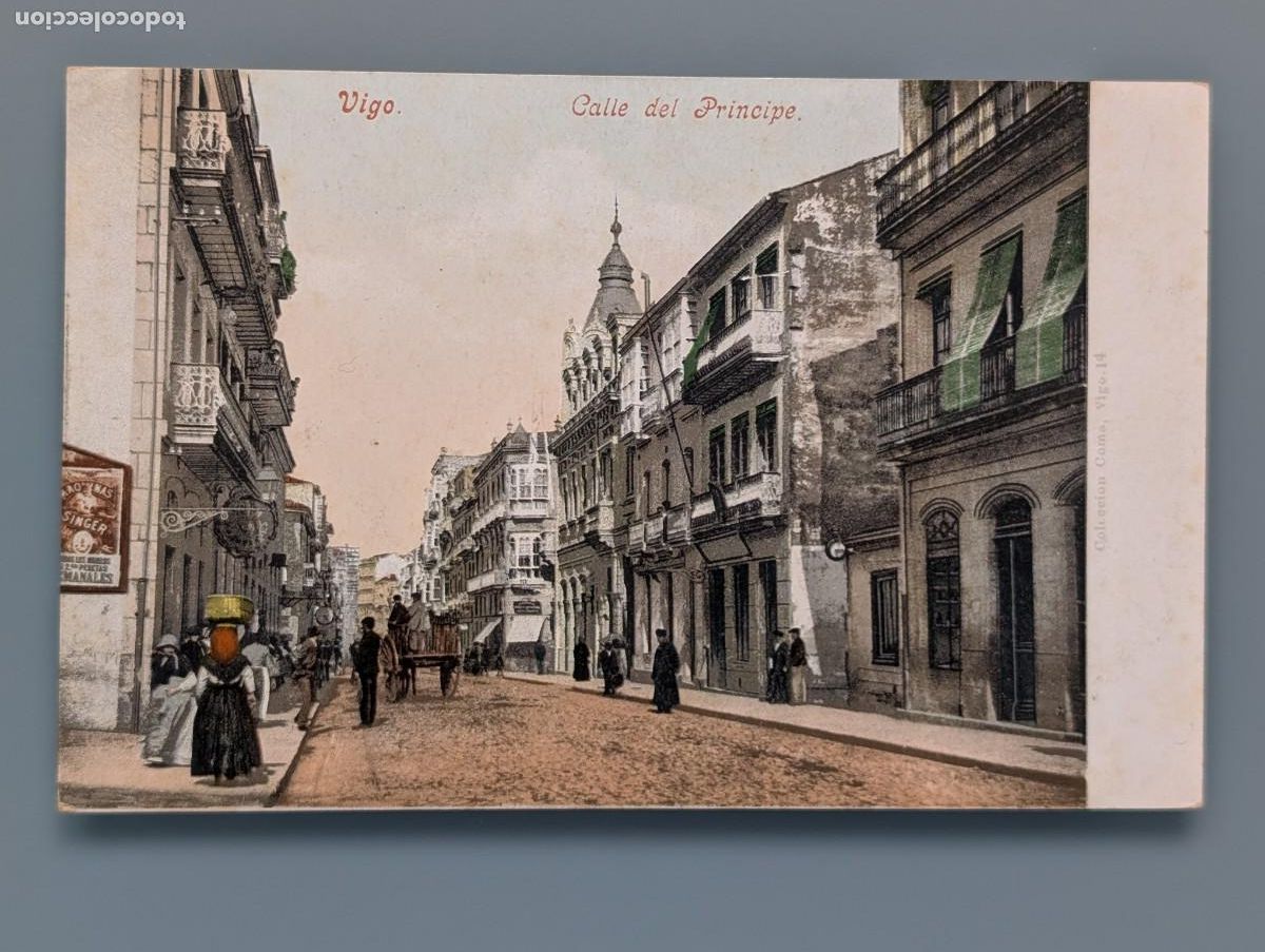 Postales: POSTAL VIGO CALLE DEL PR&Iacute;NCIPE ED PURGER &C&ordm; PONTEVEDRA PERFECTA CONS SIN DIVIDIR
