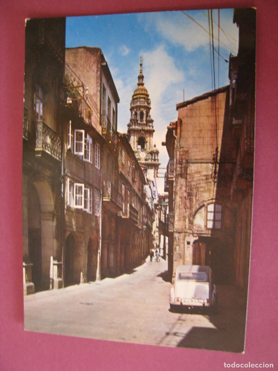 Postales: POSTAL DE SANTIAGO DE COMPOSTELA. RUA DEL VILLOR. ARRIBAS