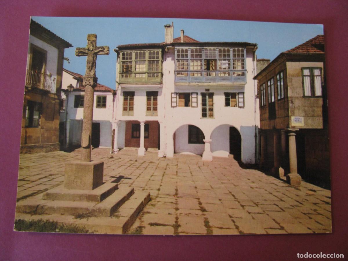 Postales: POSTAL DE PONTEVEDRA. PLAZA DE LA LE&Ntilde;A. ARRIBAS.