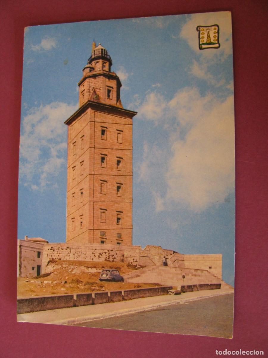 Postales: POSTAL DE LA CORU&Ntilde;A. TORRE DE HERCULES. ED. PERGAMINO.