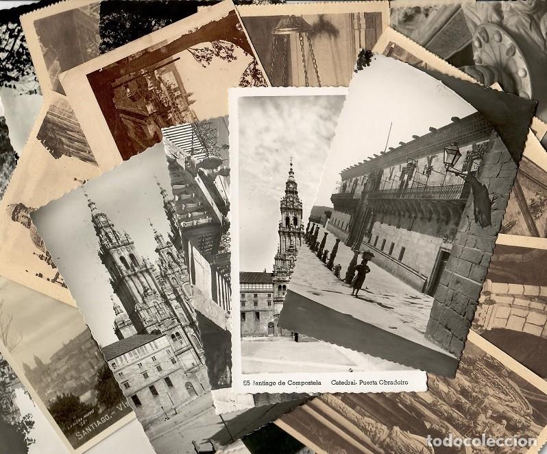 Cartoline: 28 Postales antiguas de Santiago de Compostela - Lote ideal para reventa