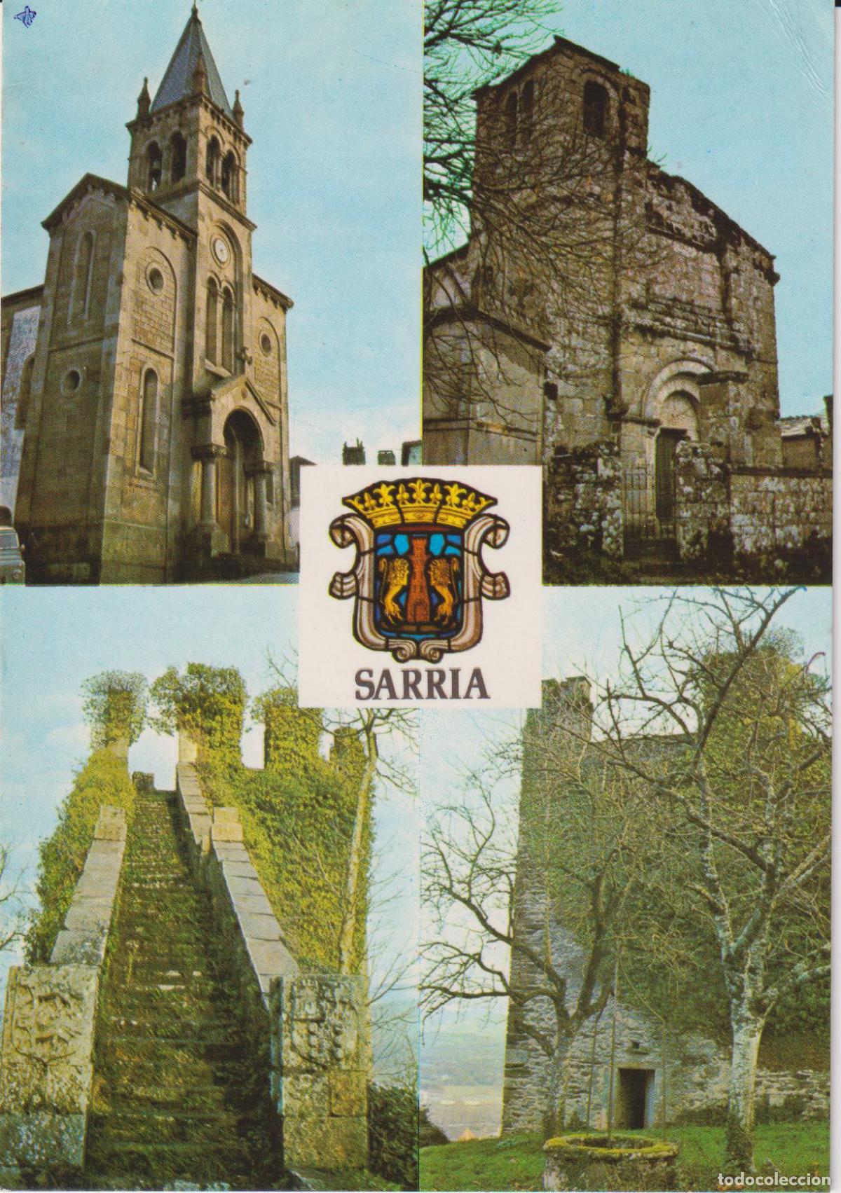 Postales: SARRIA (LUGO) VARIOS ASPECTOS DE LA CIUDAD - EDITORIAL MULHACEN - S/C