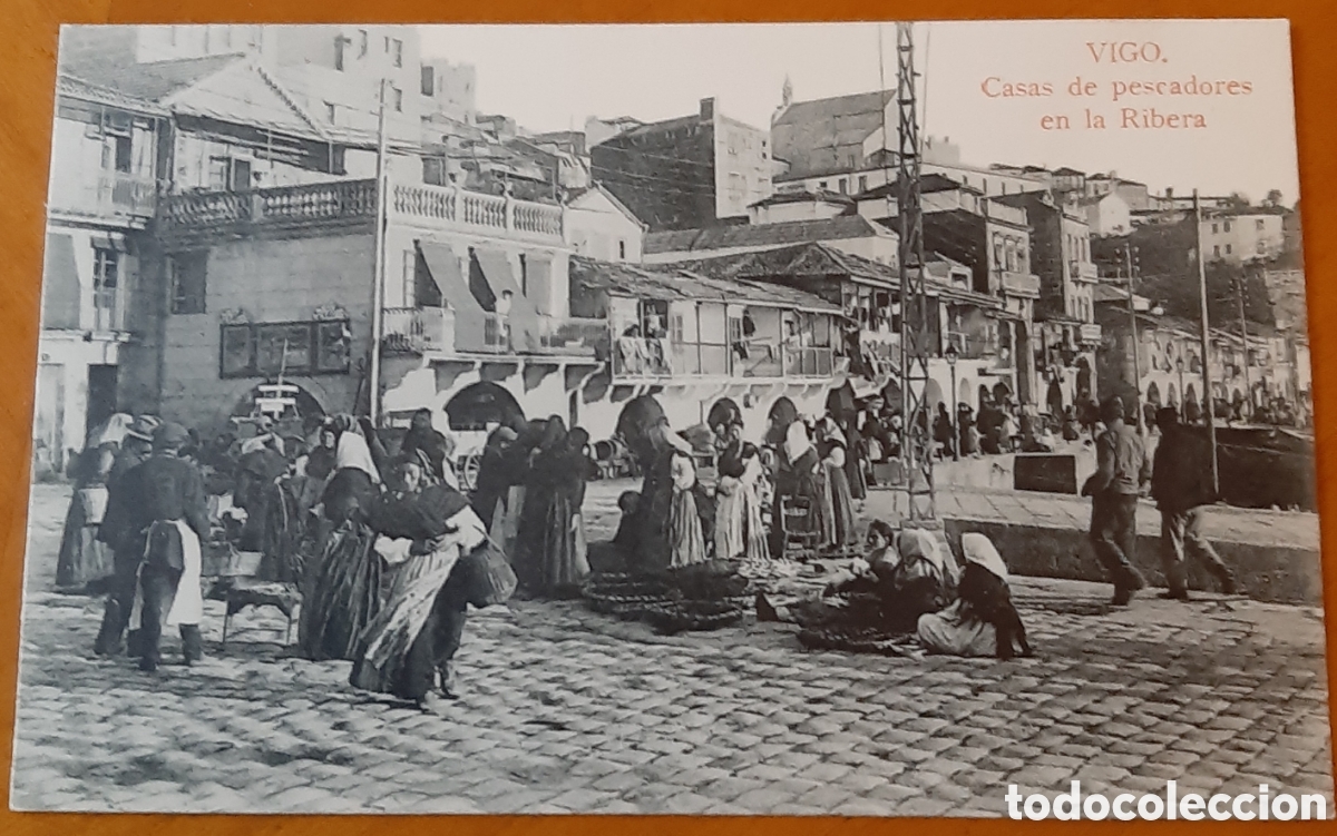 Postales: Postal Vigo Pontevedra. Casas de pescadores en la Ribera. Sin escribir. R10282