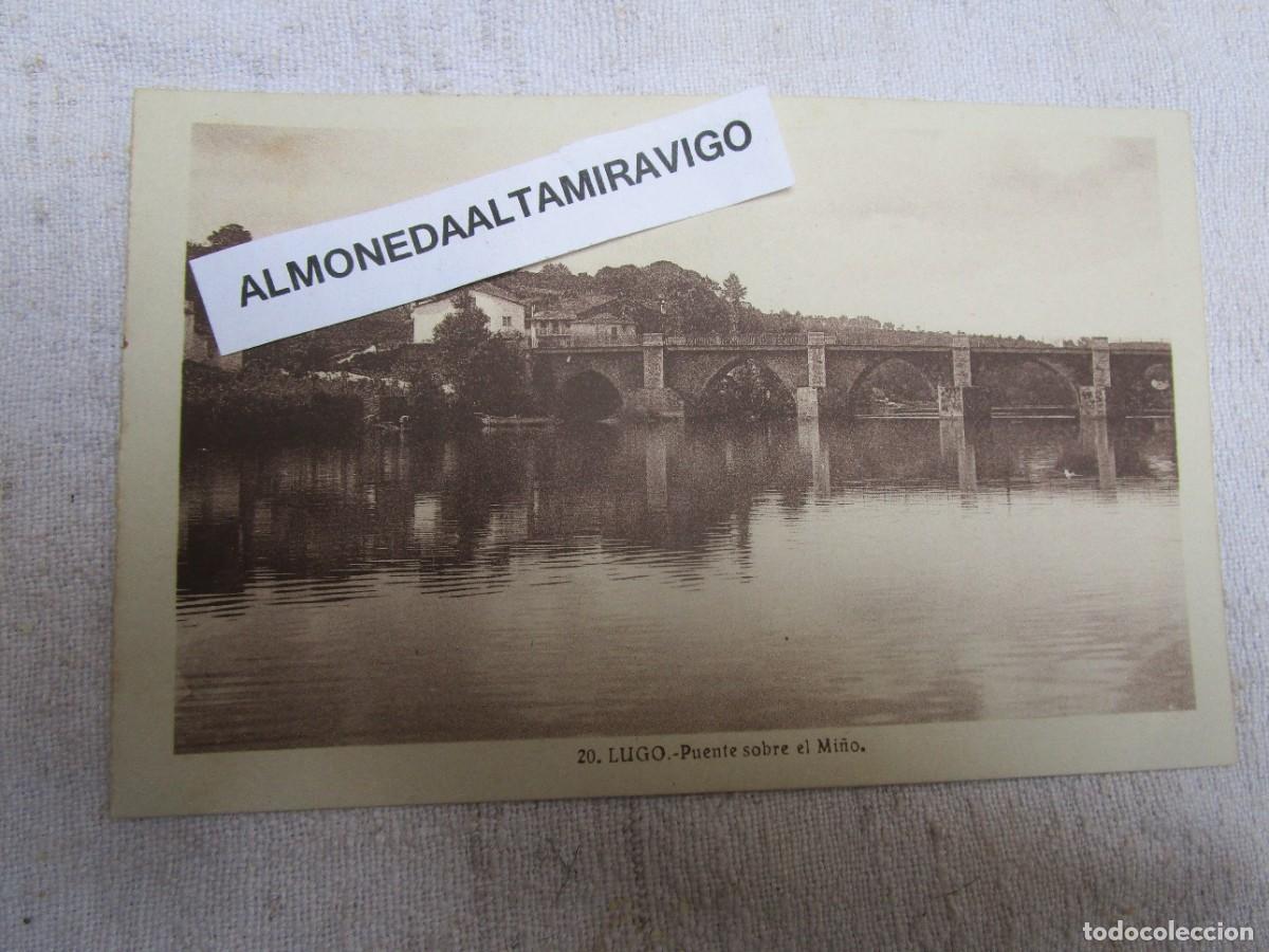 Postales: POSTAL LUGO - PUENTE SOBRE EL RIO MI&Ntilde;O N&ordm; 20 - EDI PAPELERIA BALMES - KALLMEYER S/C. + INFO