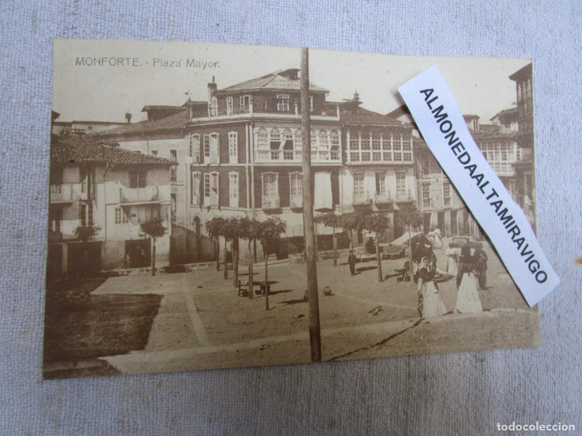 Postales: POSTAL LUGO - MONFORTE DE LEMOS - PLAZA MAYOR - EDI CASTRO S/C. + INFO