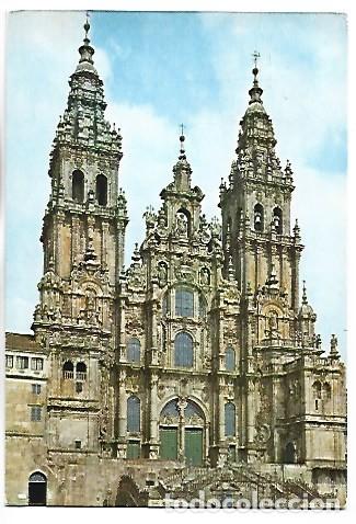 Postales: CATEDRAL, FACHADA DEL OBRADOIRO.- SANTIAGO DE COMPOSTELA