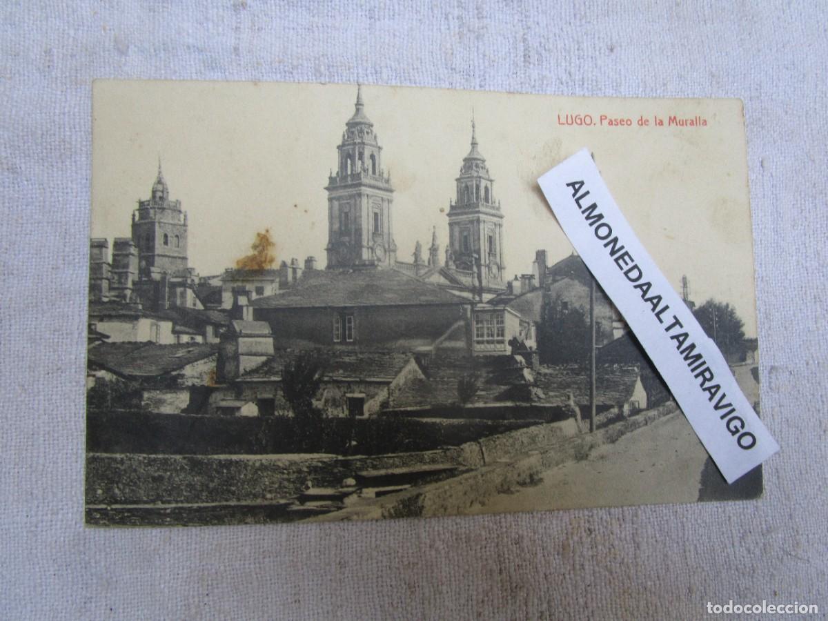 Postales: POSTAL LUGO - PASEO DE LA MURALLA - N&ordm; 1177 FOTOTIPIA THOMAS S/C. + INFO