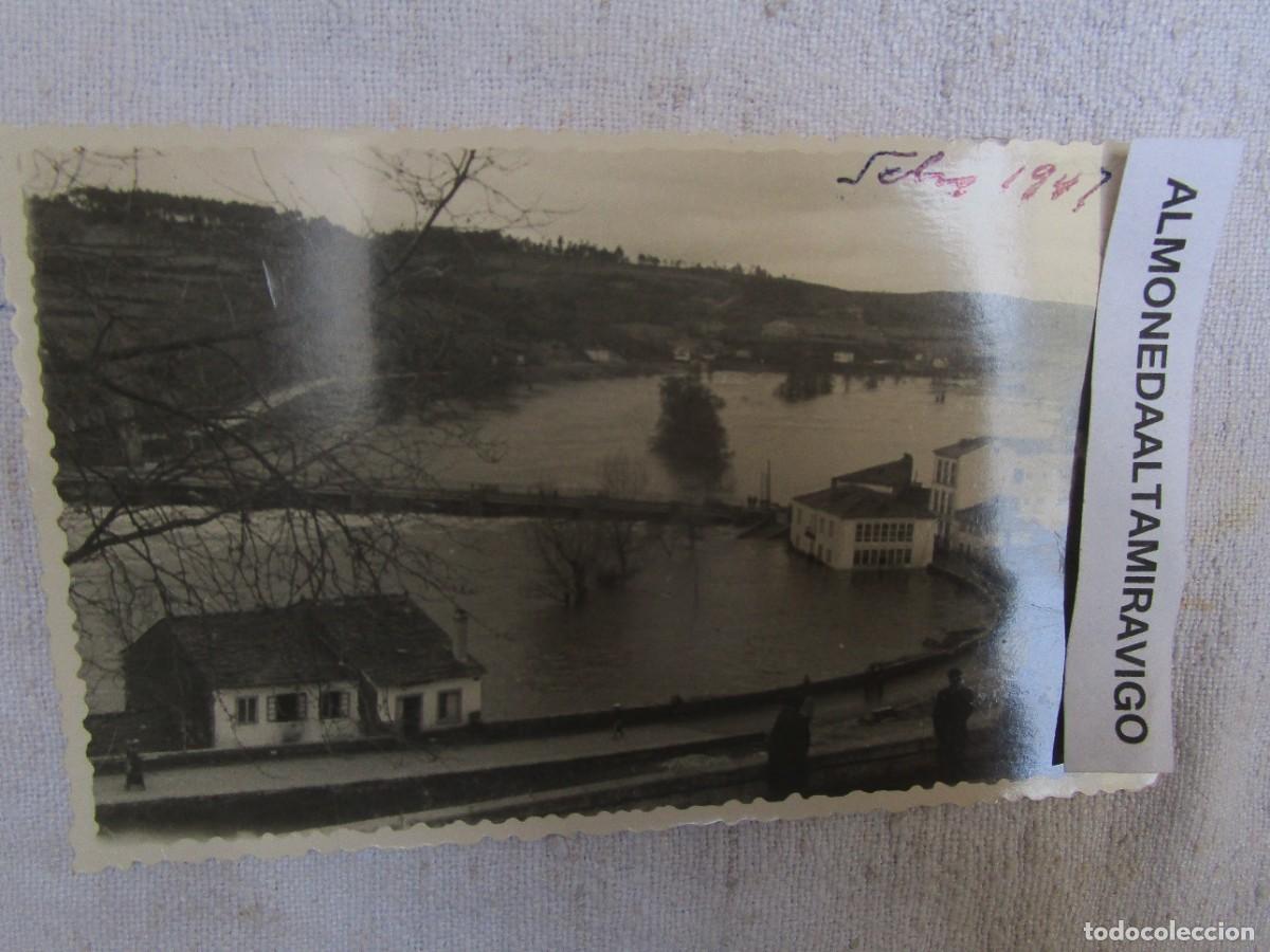 Postales: POSTAL FOTOGRAFICA LUGO - FOTO GRANDIO 1947 - BALNEARIO Y PUENTE S/C, HACIA 1947 + INFO