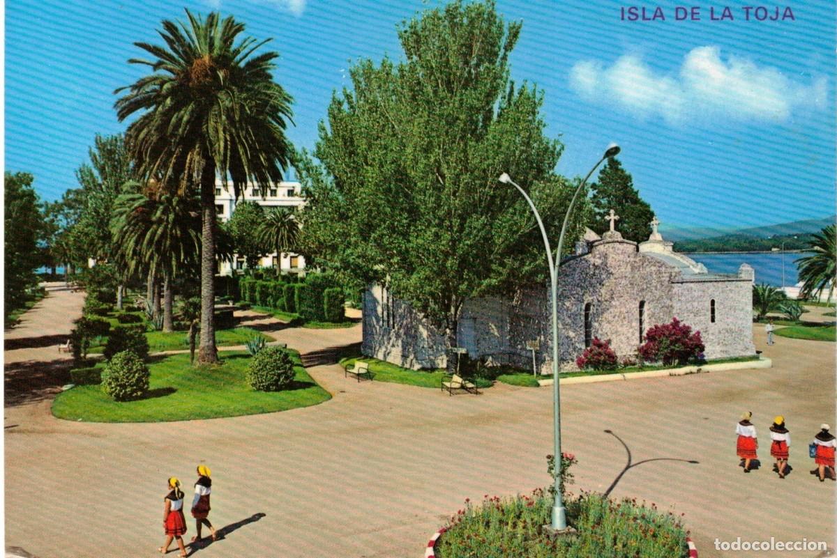 Postales: :::: LC610 - POSTAL - ISLA DE LA TOJA - CAPILLA Y JARDINES